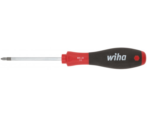 Отвертка SOFTFINISH, CrMo сталь, матовое хромирование PZ1 x 80 мм, WIHA, 53071