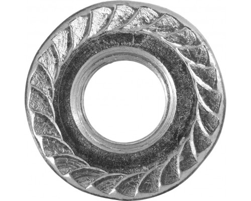 Гайка с фланцем M14, кл. пр. 8, цинк, 5 кг ЗУБР DIN 6923 303630-14