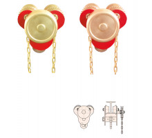 Каретка для тали с тяговой цепью (5т) искробезопасная, сплав BeCu 307B-1010, HORTZ