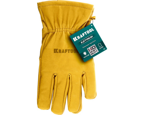 Кожаные рабочие перчатки EXTREM, XL (10) KRAFTOOL 1136-XL