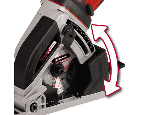 Мини-пила циркулярная акк. Einhell PXC TE-CS 18/89 Li - Solo, 18В, 3500об/мин, 2 диска в комплекте (4331100)