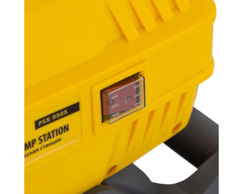 Насосная станция PSХ950X, Х-Pro, 950 Вт, 3300 л/ч, ресивер 24 л, подъем 38 м, нержавейка Denzel (97214)