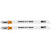 Полотна по дереву, HCS, разведенные, шлифованные зубья 100/74/4 мм (T144DP), 2 шт. (40939)