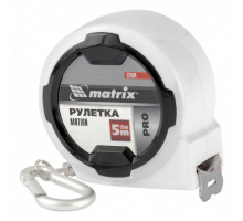 Рулетка Motion,5 м x 19 мм,возможность записи,карабин-держатель,PRO Matrix (32594)