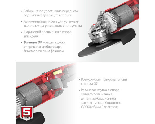 УШМ 2000 Вт d180 мм ЗУБР УШМ-180-2005 П