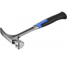 Цельнокованый столярный молоток-гвоздодёр 560 г ЗУБР Профессионал 20258-580