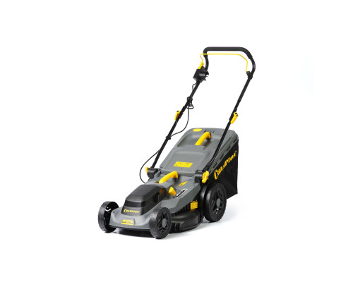 Газонокосилка эл. CHAMPION EM4318 (1,8 кВт пласт.+ткань травосб. 52л ширина 430мм 30-75мм, 12,9кг) (EM4318)