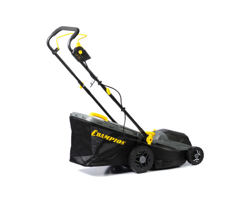 Газонокосилка эл. CHAMPION EM3816 (1,6 кВт пласт.+ткань травосб. 42л ширина 380мм 30-75мм, 11,3кг) (EM3816)