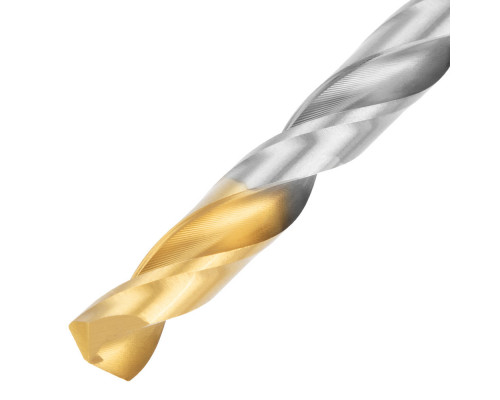 Набор сверл по металлу, 2-8мм, Р6М5-TiN, Golden Tip, 6 шт Denzel (723000)