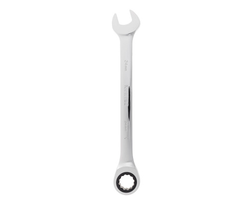RUNTEC RT-WR24T120 Ключ комбинированный трещоточный RUNTEC CrV, 120 зубцов, 24 мм (RT-WR24T120)