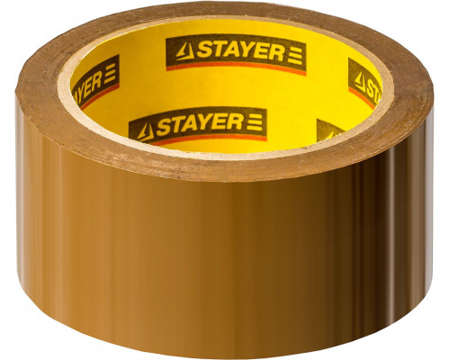 Лента клейкая 48 мм, 60 м, 45 мкм, коричневая STAYER 1207-50