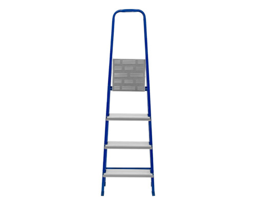 Стремянка, 4 ступени, стальной профиль, алюминиевые ступени Сибртех (97954)