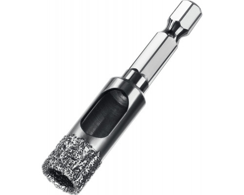 Сверло трубчатое алмазное вакуумное АВК, d 12 мм, HEX 1/4
