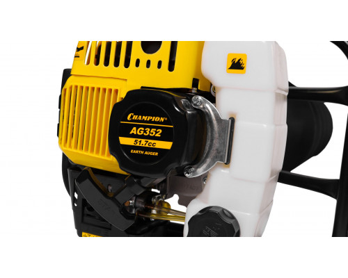 Мотобур 1,4кВт 51,7см? 9,4кг без шнека CHAMPION AG352