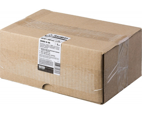 Болт M16 x 100 мм, кл. пр. 5.8, цинк, 5 кг, ГОСТ 7798-70 ЗУБР 303080-16-100