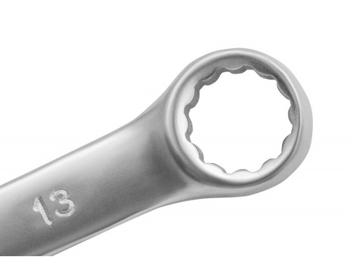 Ключ комбинированный, 13 мм, CrV, матовый хром Matrix