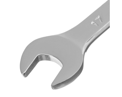 Ключ комбинированный, 17 мм, CrV, матовый хром Matrix