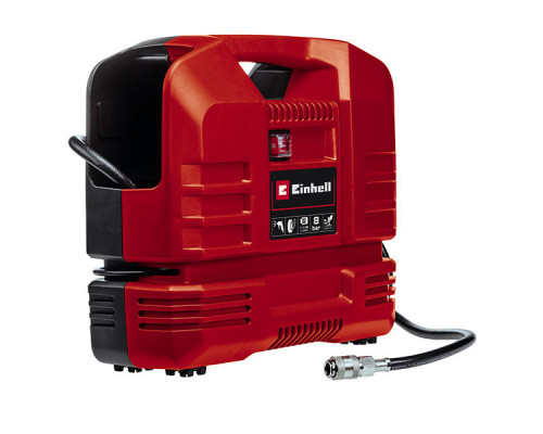 Компрессор портативный Einhell TC-AC 190 OF Set,1100Вт,8 бар,190 л/мин,безмасляный,вес 5 кг (4020660)