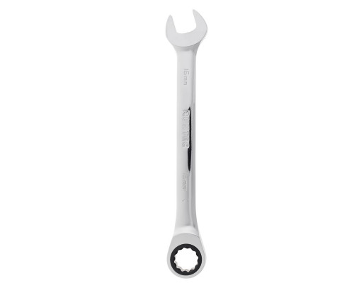 RUNTEC RT-WR16T90 Ключ комбинированный трещоточный RUNTEC CrV, 90 зубцов, 16 мм (RT-WR16T90)