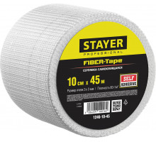 Серпянка самоклеящаяся FIBER-Tape, 10 см х 45 м, 3 х 3 мм STAYER Professional 1246-10-45