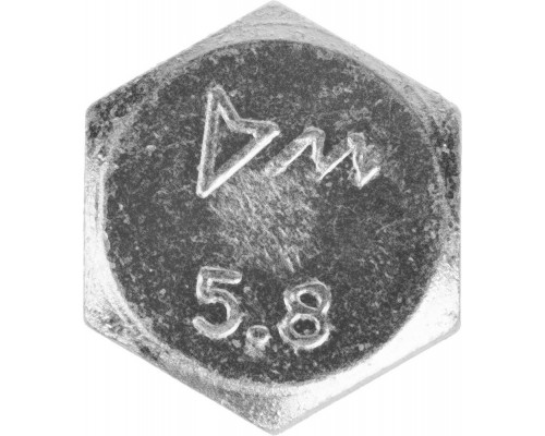 Болт M16 x 50 мм, кл. пр. 5.8, цинк, 5 кг, ГОСТ 7798-70 ЗУБР 303080-16-050