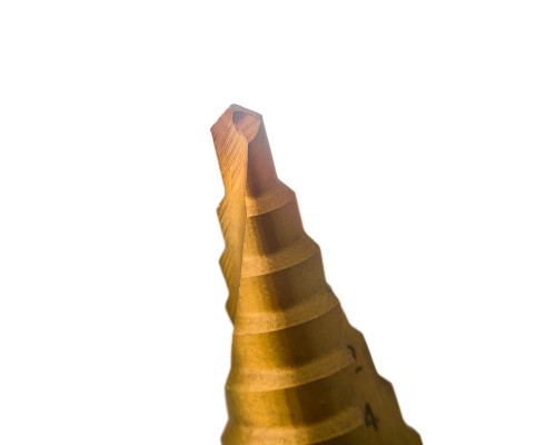 RUNTEC RT-DS4-40-19 Сверло ступенчатое RUNTEC 4-40 мм, 19 ступеней, HSS-TiN (RT-DS4-40-19)