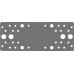 Крепежная пластина КП-2.0, 200 x 80 x 2 мм, цинк ЗУБР 310236-200-80