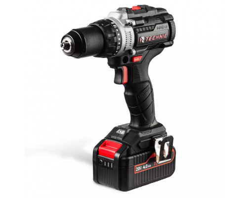 Дрель-шуруповерт ударная аккумуляторная RUNTEC TECHNIC 13 мм 20В 2*4Ач 100Нм RUNTEC RT-ID100T