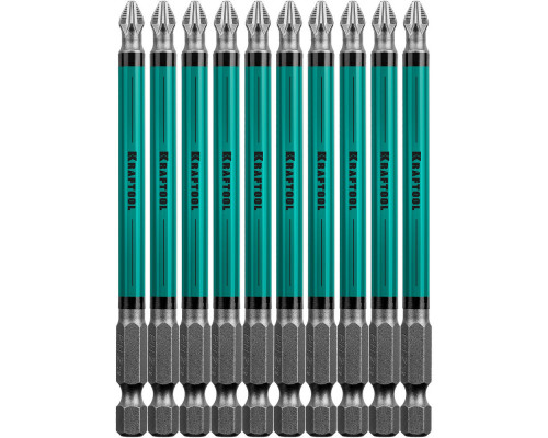 Биты Optimum PH2, 100 мм, 10 шт KRAFTOOL 26122-2-100-10