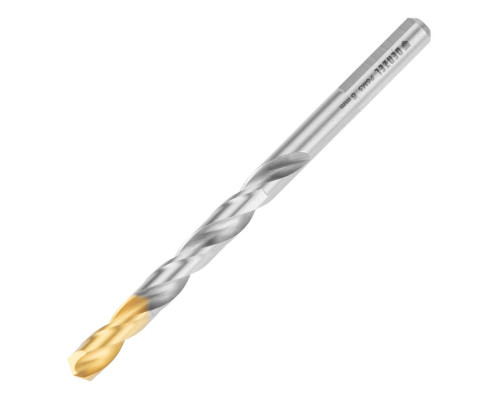 Набор сверл по металлу, 2-8мм, Р6М5-TiN, Golden Tip, 6 шт Denzel (723000)