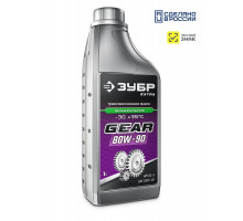 ЗУБР SAE 80W-90, 1 л, минеральное трансмиссионное масло, EXTRA (70632-1)