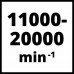 МФУ Einhell TC-MG 250 CE, 250вт,3град,22-40тыс.кол/мин,конст.эл-ка,набор оснастки (4465185)