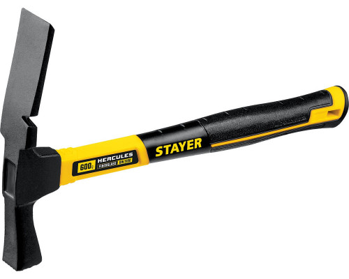Молоток каменщика Hercules, 600 г, с фиберглассовой рукояткой STAYER Professional 20161_z01