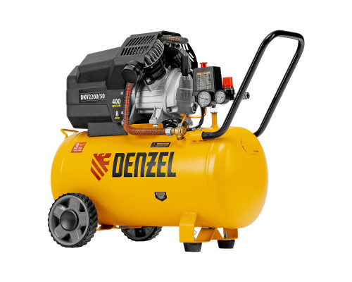Компрессор воздушный DKV2200/50, Х-PRO 2.2 кВт, 400 л/мин, 50 л Denzel (58083)