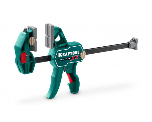 KRAFTOOL KRAFTFLEX X5 150, 150 х 66 мм, многофункциональная струбцина для направляющих шин (32555-150)