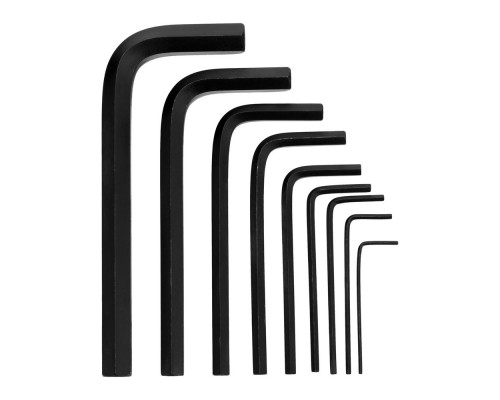 Набор ключей имбусовых HEX, 1.5-10 мм, CrV, 9 шт Matrix