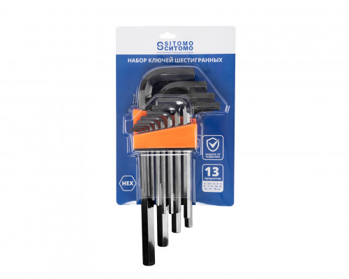 Набор ключей шестигранных 2-19 (13шт) SITOMO