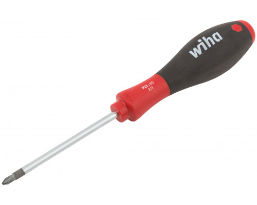 Отвертка SOFTFINISH, CrMo сталь, матовое хромирование PZ1 x 80 мм, WIHA, 53071