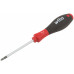 Отвертка SOFTFINISH, CrMo сталь, матовое хромирование PZ1 x 80 мм, WIHA, 53071