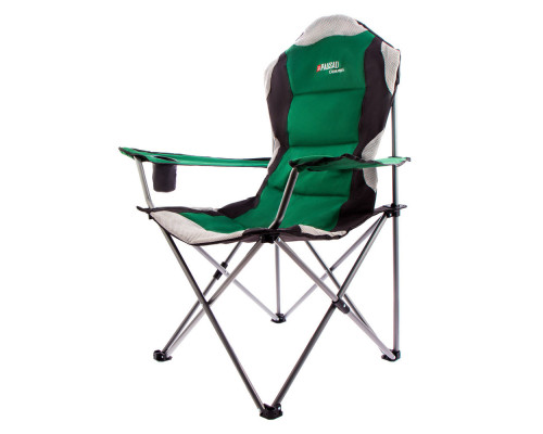Кресло складное с подлокотниками и подстаканником, 60 х 60 х 110/92 см, Camping Palisad (69592)