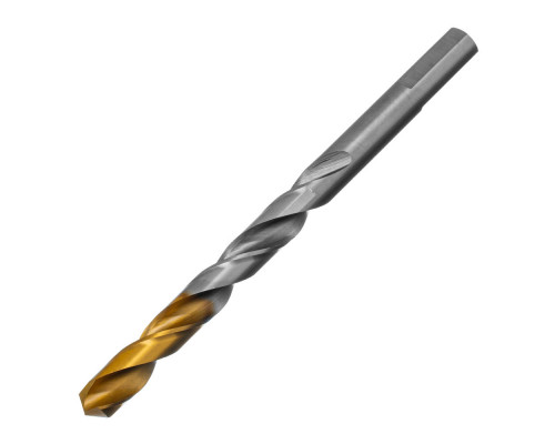 Сверло спиральное по металлу 9 x 125 мм, Р6М5, Golden Tip Denzel (718241)