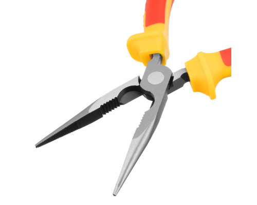 Длинногубцы прямые Insulated, 200 мм, двухкомпонентные рукоятки Matrix Professional (17103)