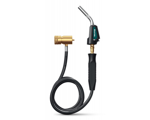 Газовая горелка Blue Fire KS-8000, со шлангом 1.4 м, с пьезоподжигом на баллон, турбо нагрев + 30%, 2000°C KRAFTOOL 55512