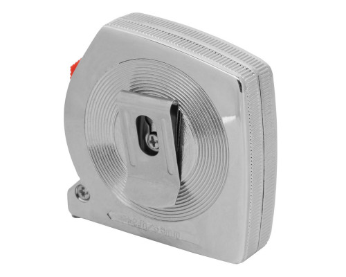 Рулетка Chrom,5 м x 13 мм,хромированный корпус Matrix