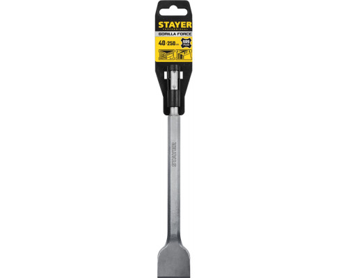 Зубило плоское изогнутое Gorilla Force, 40 х 250 мм, SDS-Plus STAYER Professional 29354-40-250_z02