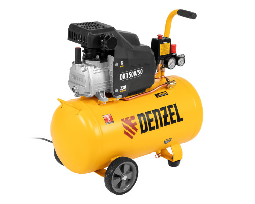 Компрессор воздушный DK1500/50, Х-PRO 1.5 кВт, 230 л/мин, 50 л Denzel (58064)