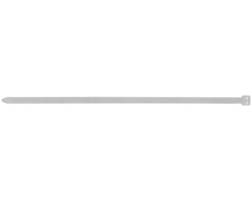 Хомуты нейлоновые для проводов, белые 100 шт., 7,6х300 мм (60381)