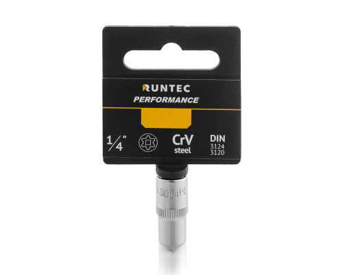 RUNTEC RT-H14SE7 Головка торцевая RUNTEC CrV, E-профиль, 1/4