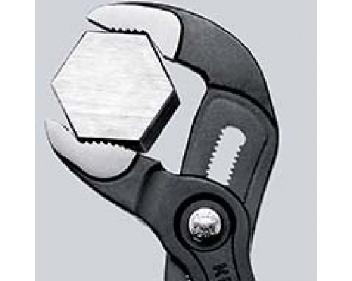 Клещи переставные 180 мм, зев 42 мм, хром, обливные ручки COBRA KN-8703180