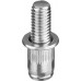 Винтовые заклепки стальные Bolt М8 x 12.5 мм штифт 15 мм 100 штук KRAFTOOL 311709-08-15